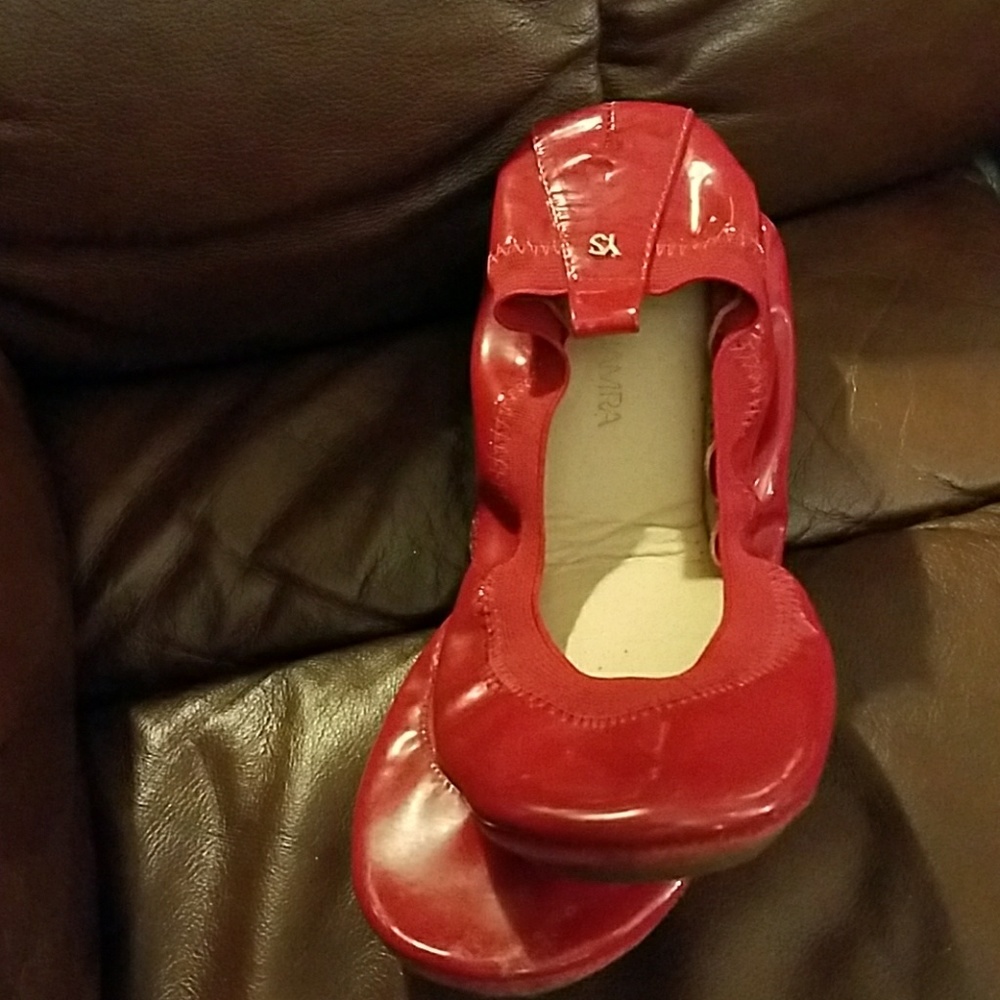 ys Samara foldable red flats size 6